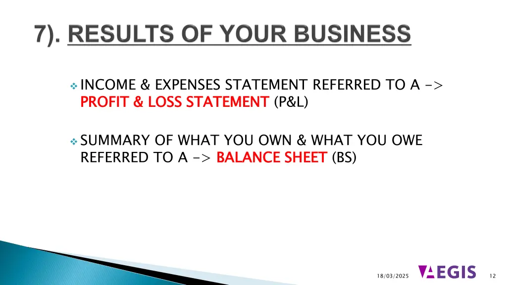 income expenses statement referred to a profit