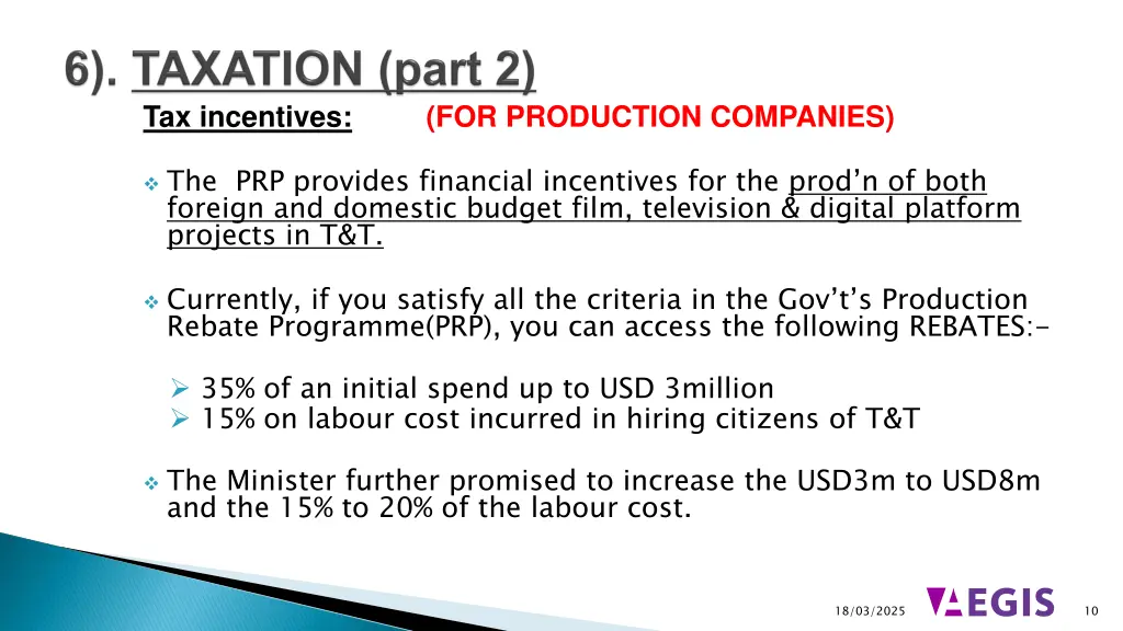tax incentives for production companies