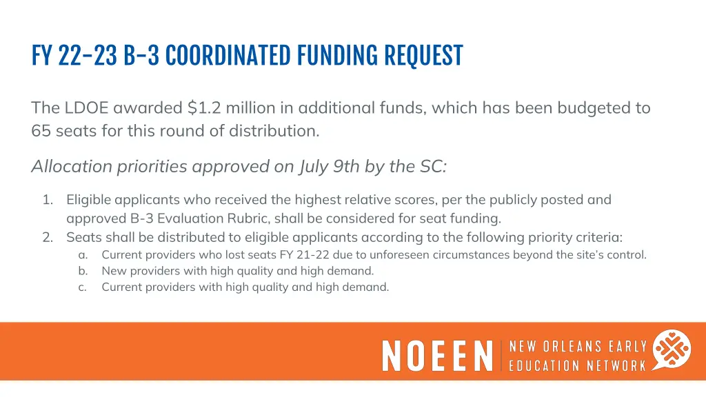 fy 22 23 b 3 coordinated funding request