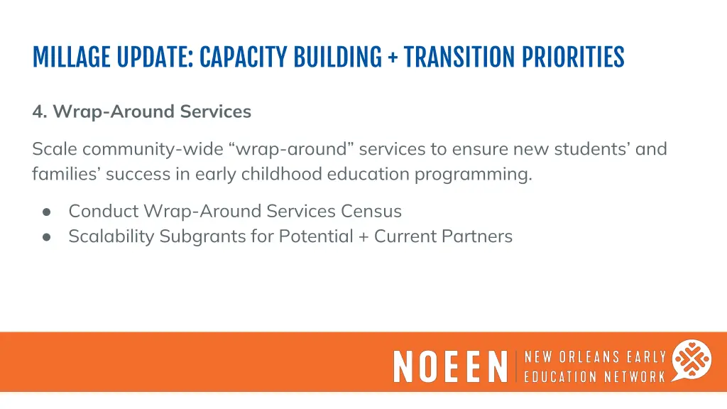millage update capacity building transition 3