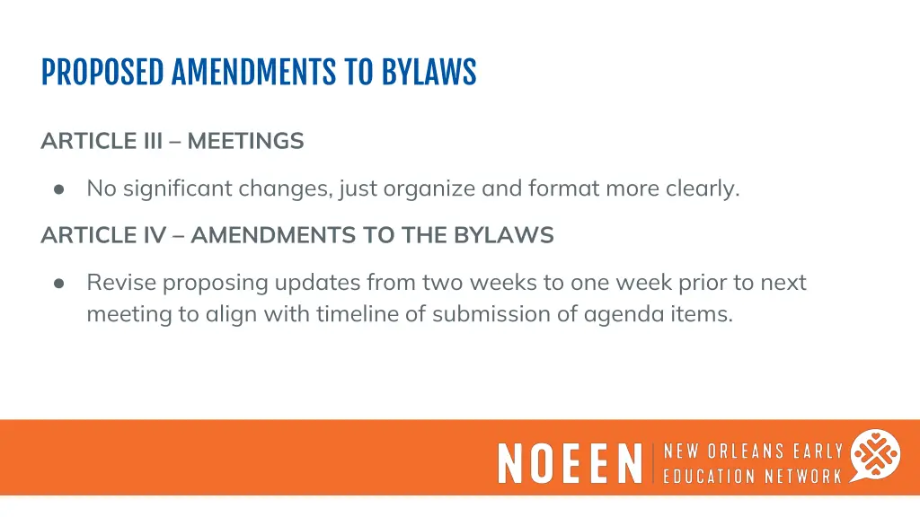 proposed amendments to bylaws 8