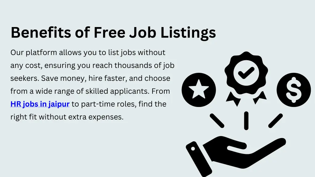 benefits of free job listings