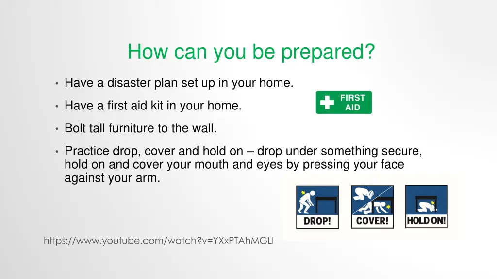 how can you be prepared