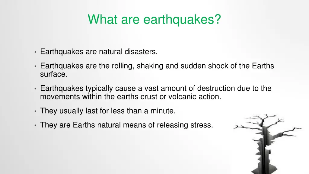 what are earthquakes