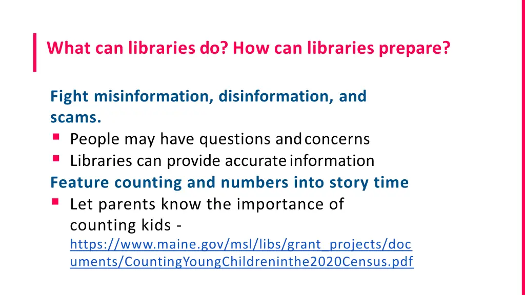 what can libraries do how can libraries prepare 6