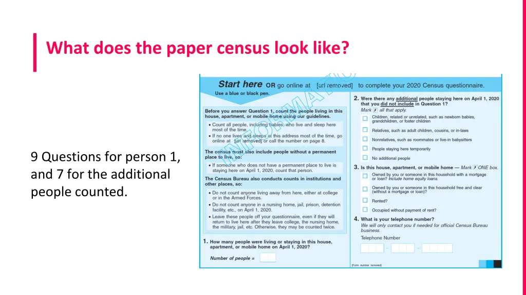what does the paper census look like