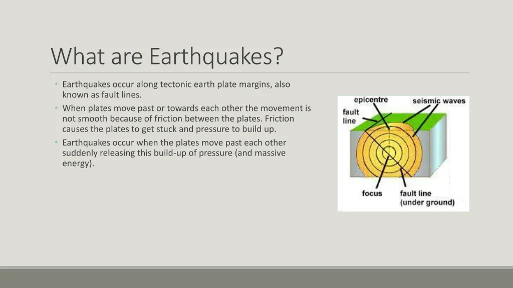 what are earthquakes
