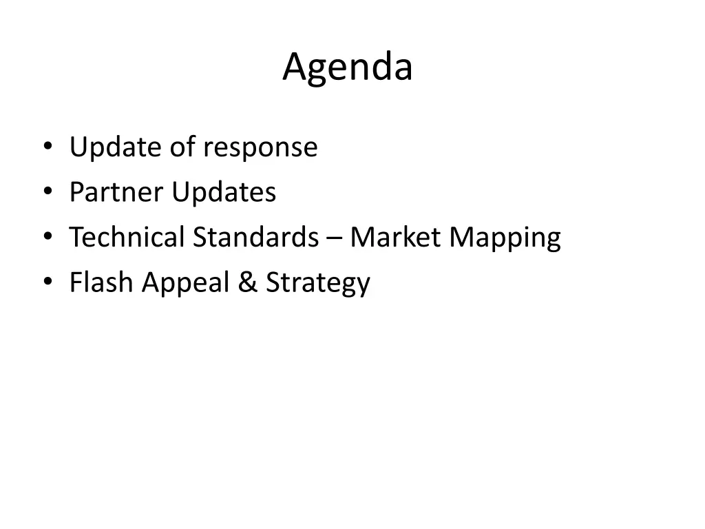 agenda