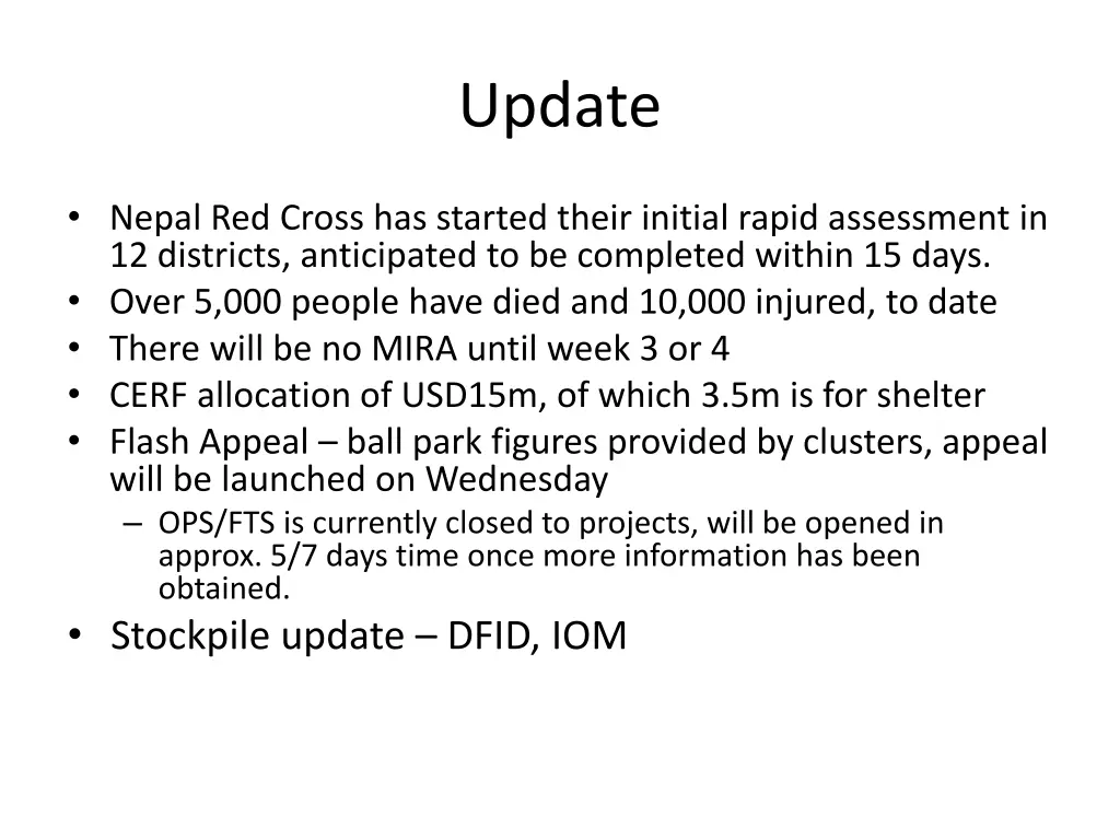update