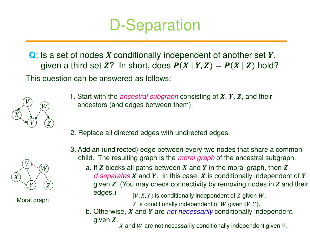 d separation