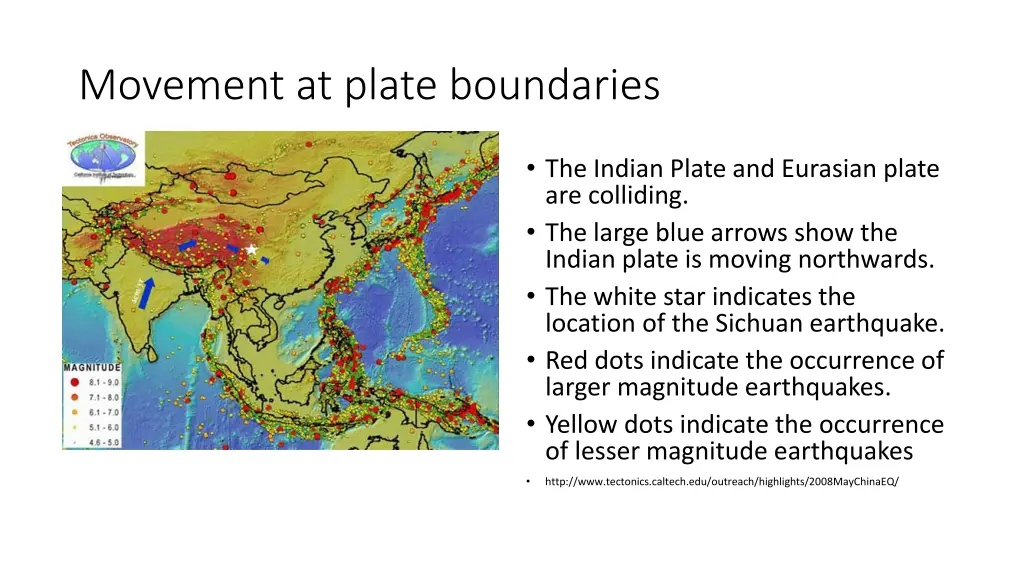 movement at plate boundaries