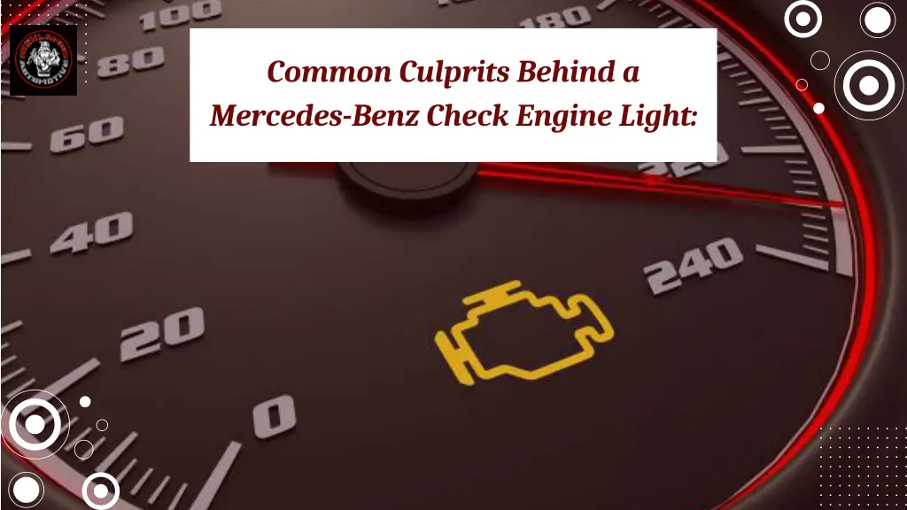 common culprits behind a mercedes benz check
