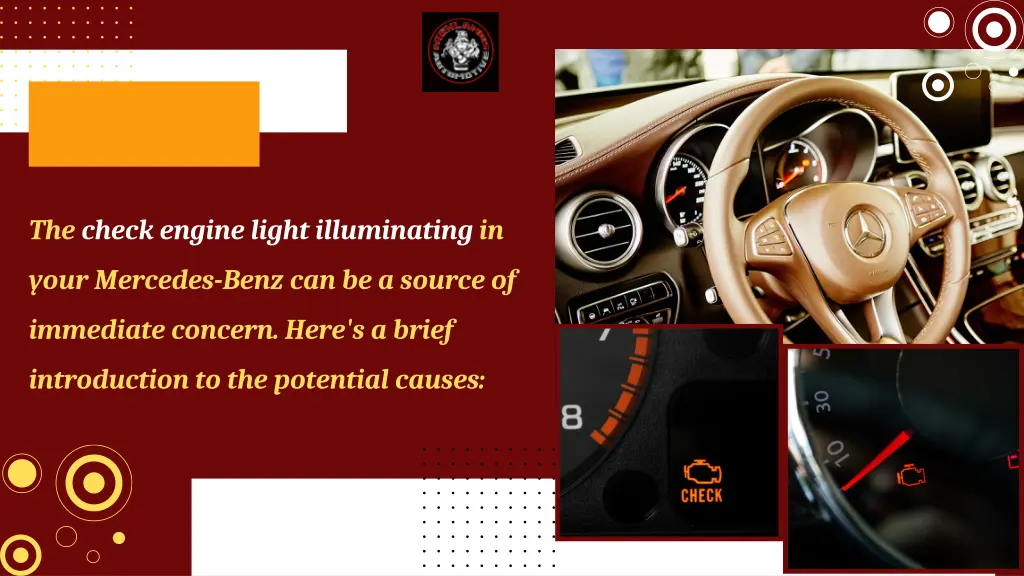the check engine light illuminating in