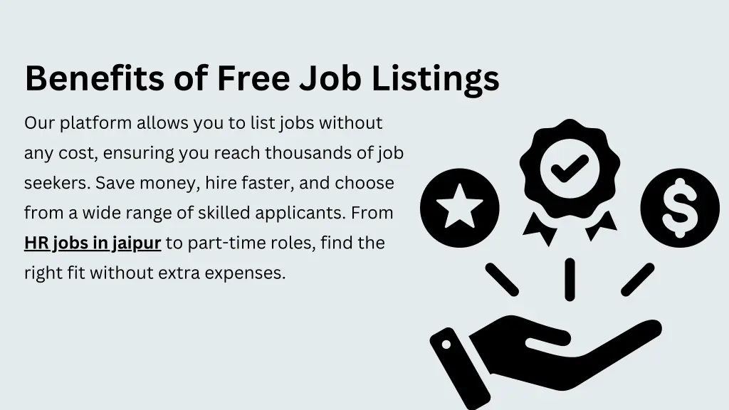 benefits of free job listings