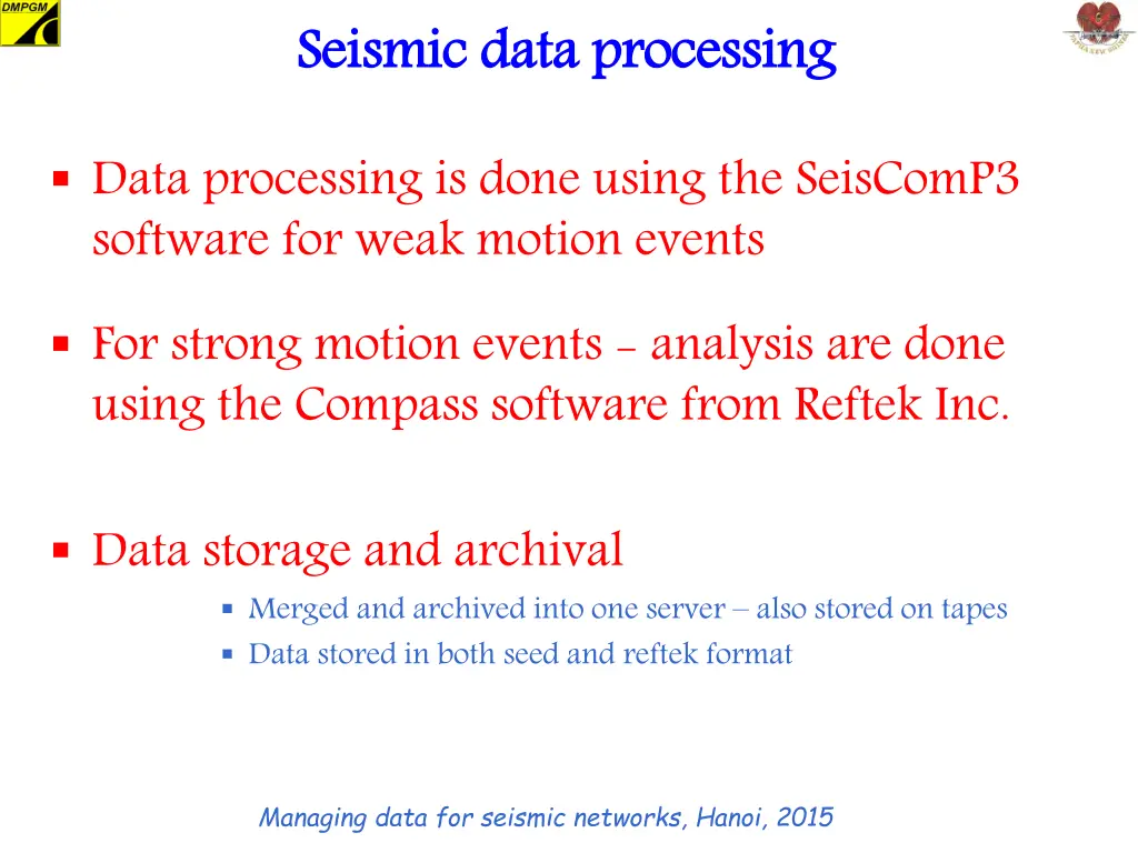 seismic data processing