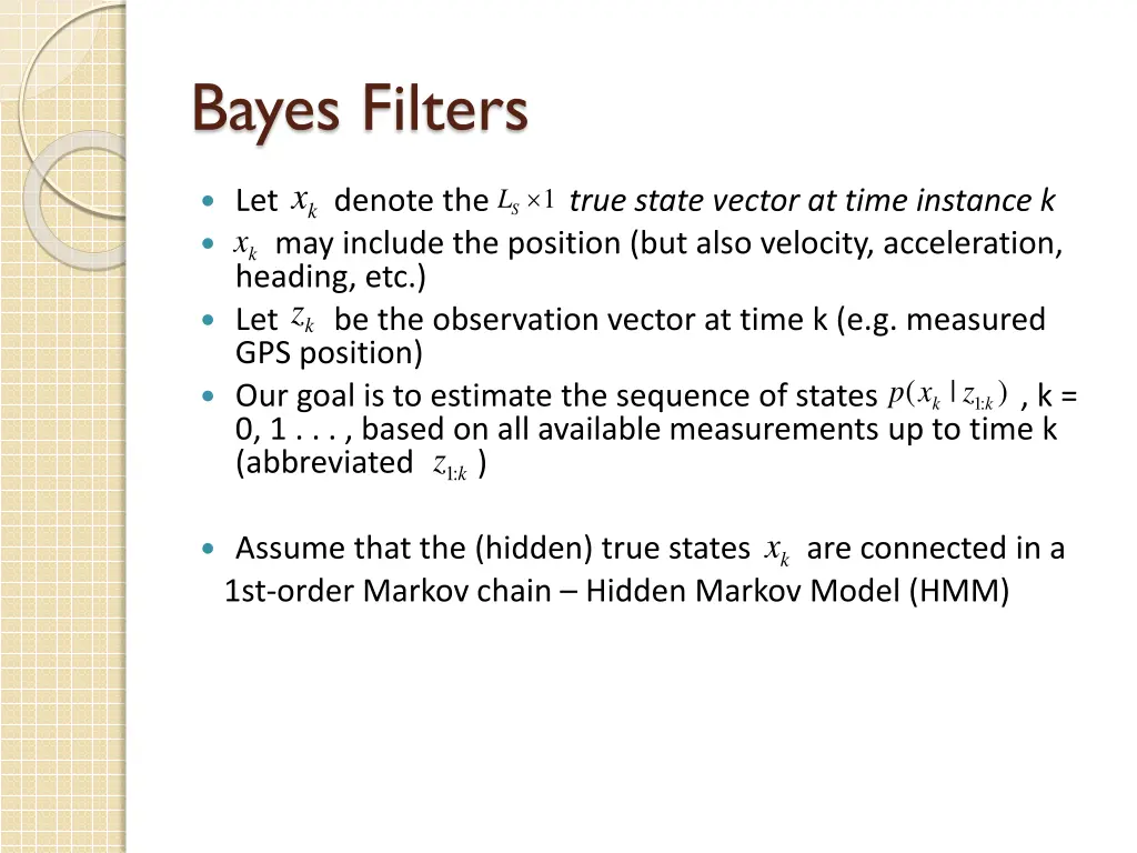 bayes filters