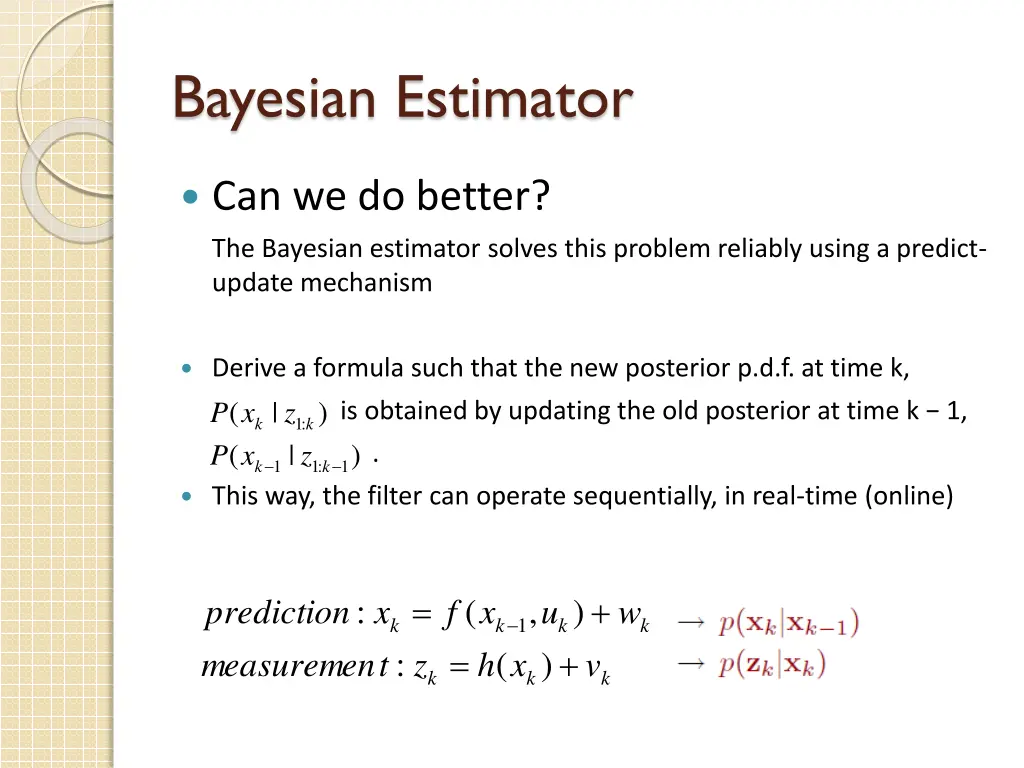 bayesian estimator