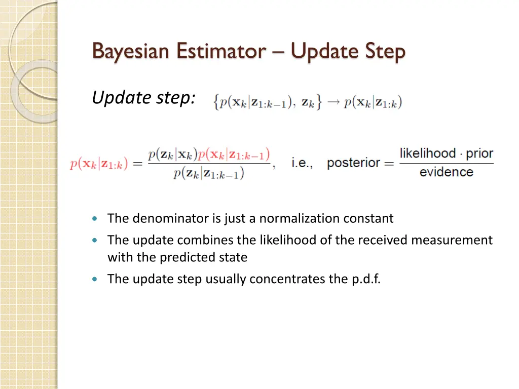 bayesian estimator update step