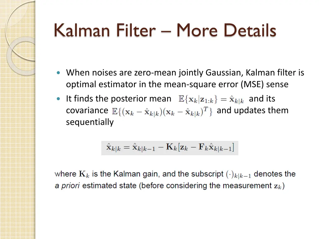 kalman filter more details