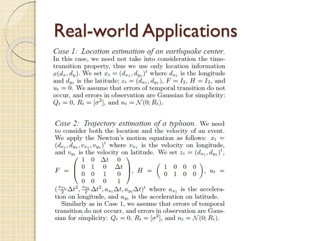 real world applications
