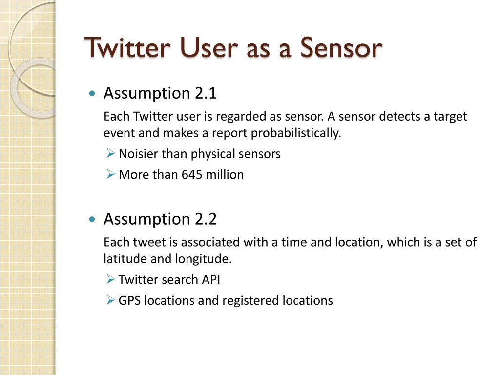 twitter user as a sensor