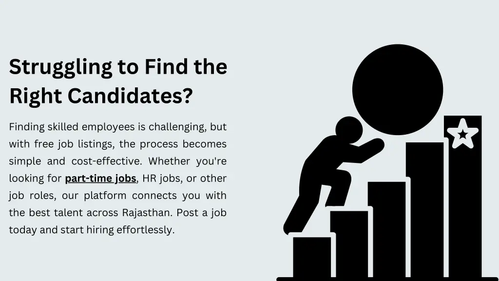 struggling to find the right candidates