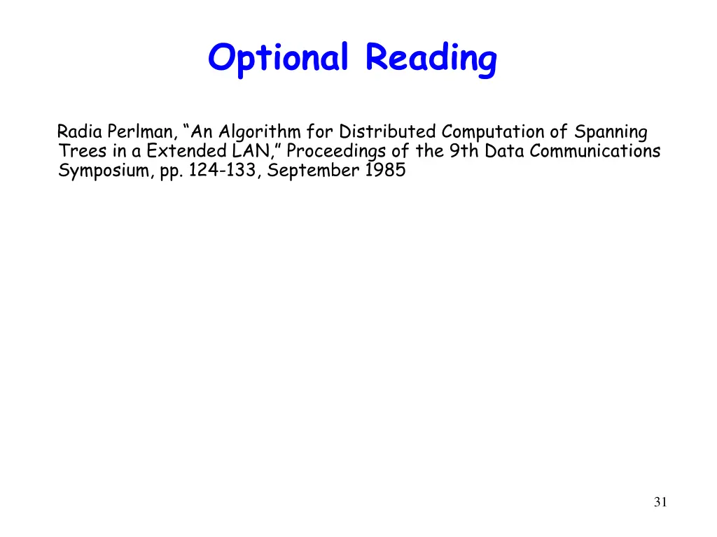 optional reading