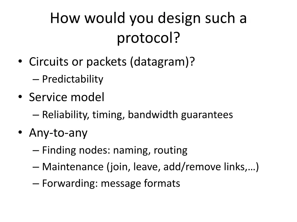 how would you design such a protocol