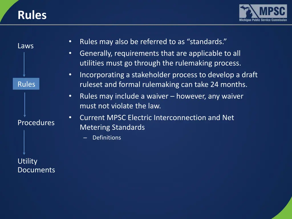 rules