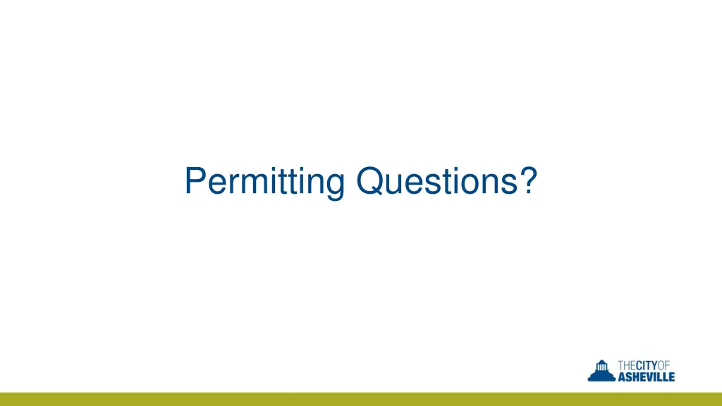 permitting questions