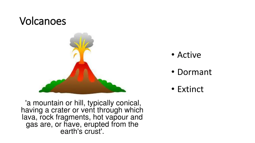 volcanoes volcanoes
