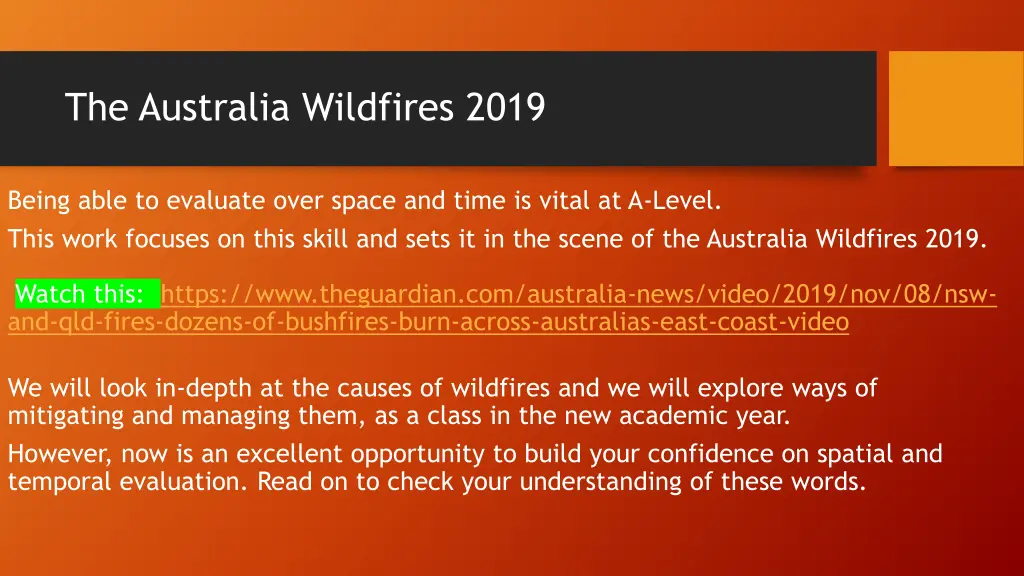 the australia wildfires 2019