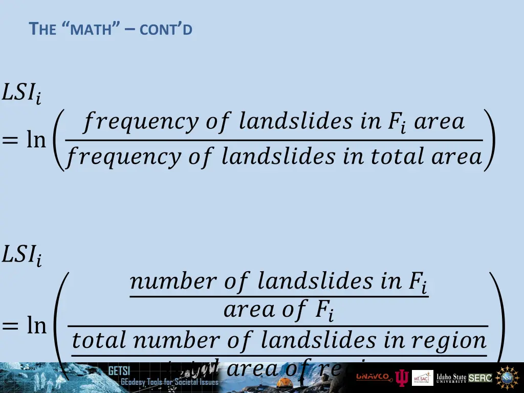 t he math cont d