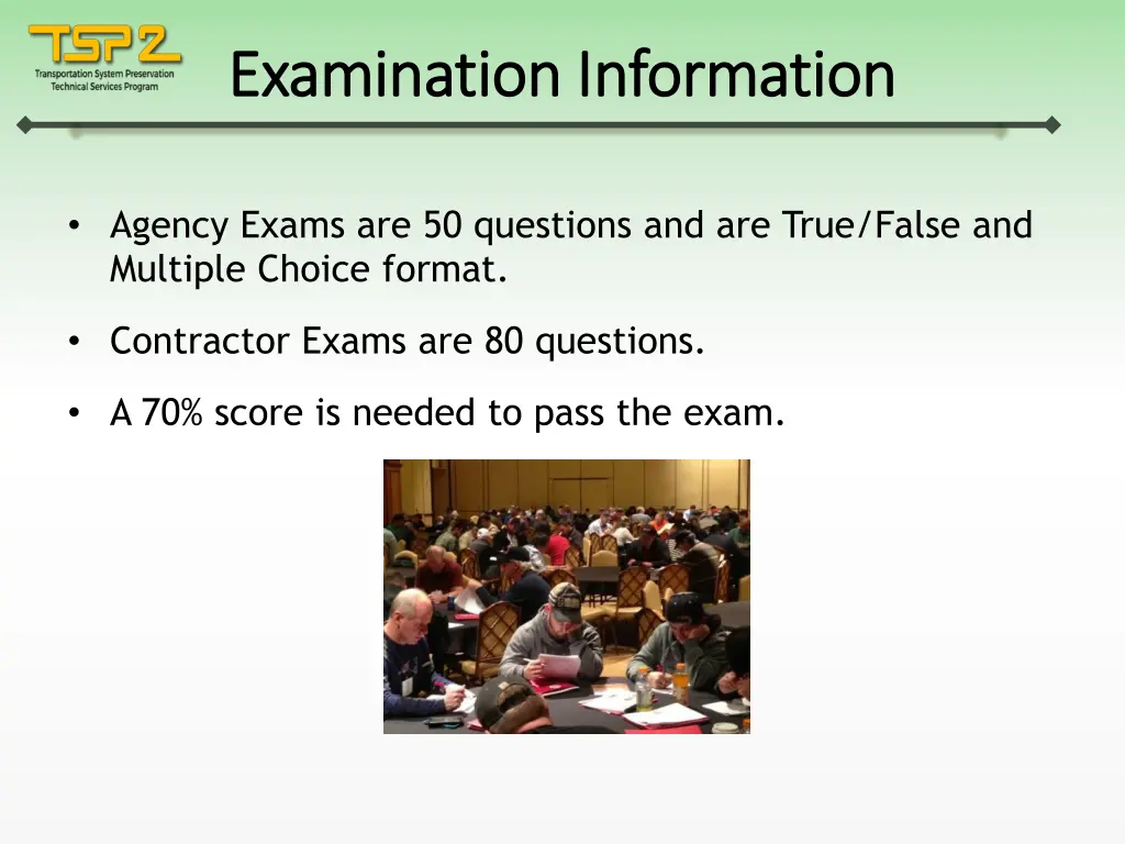 examination information examination information