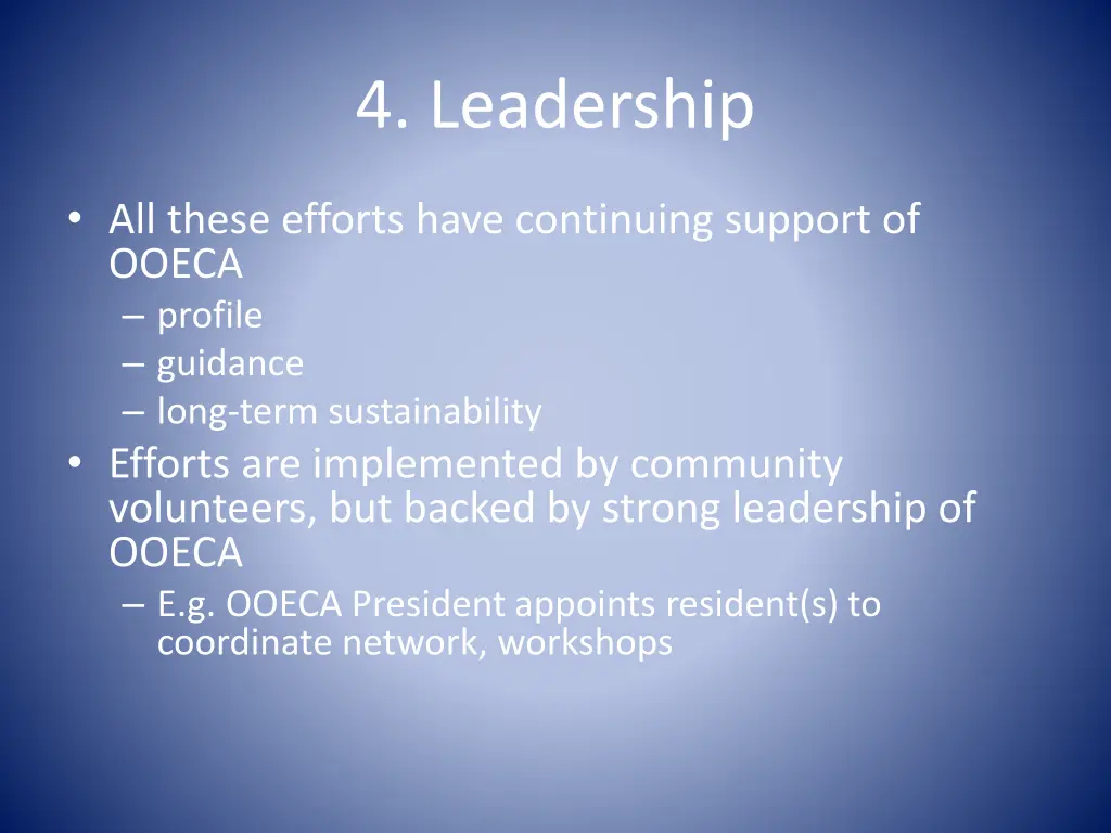 4 leadership