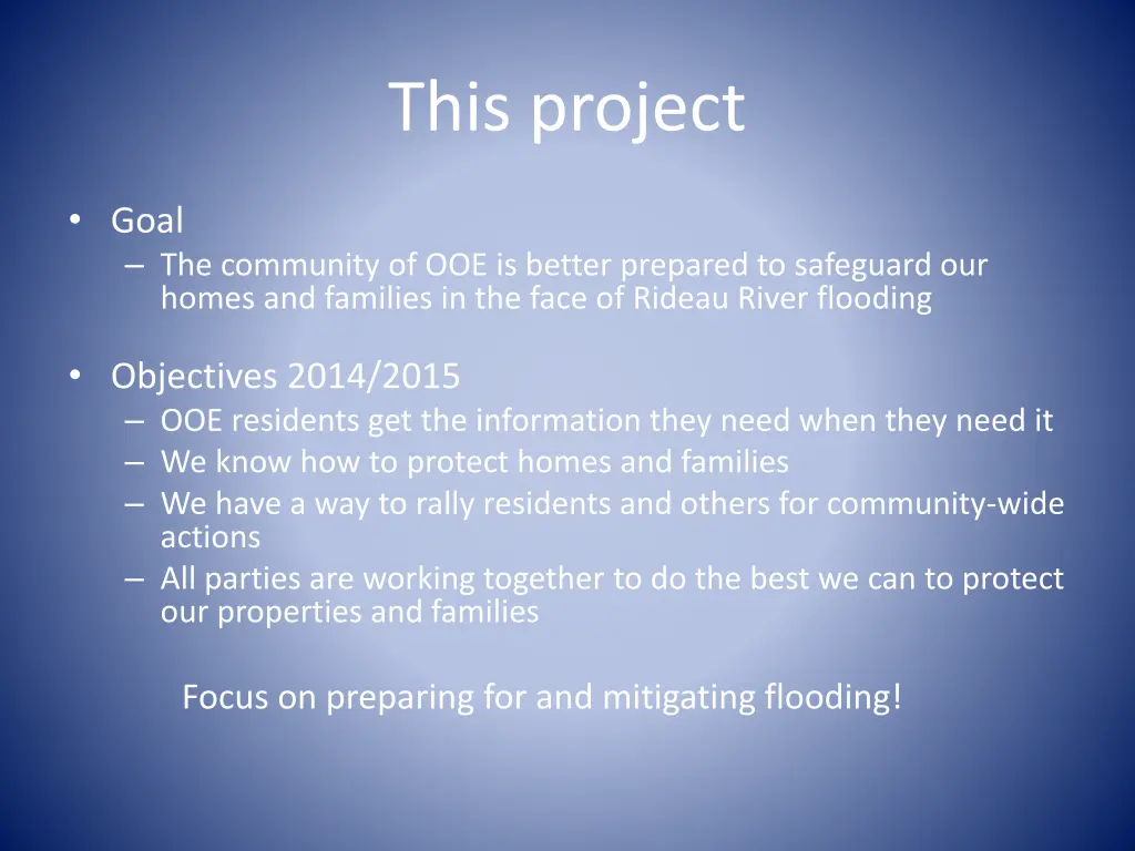 this project