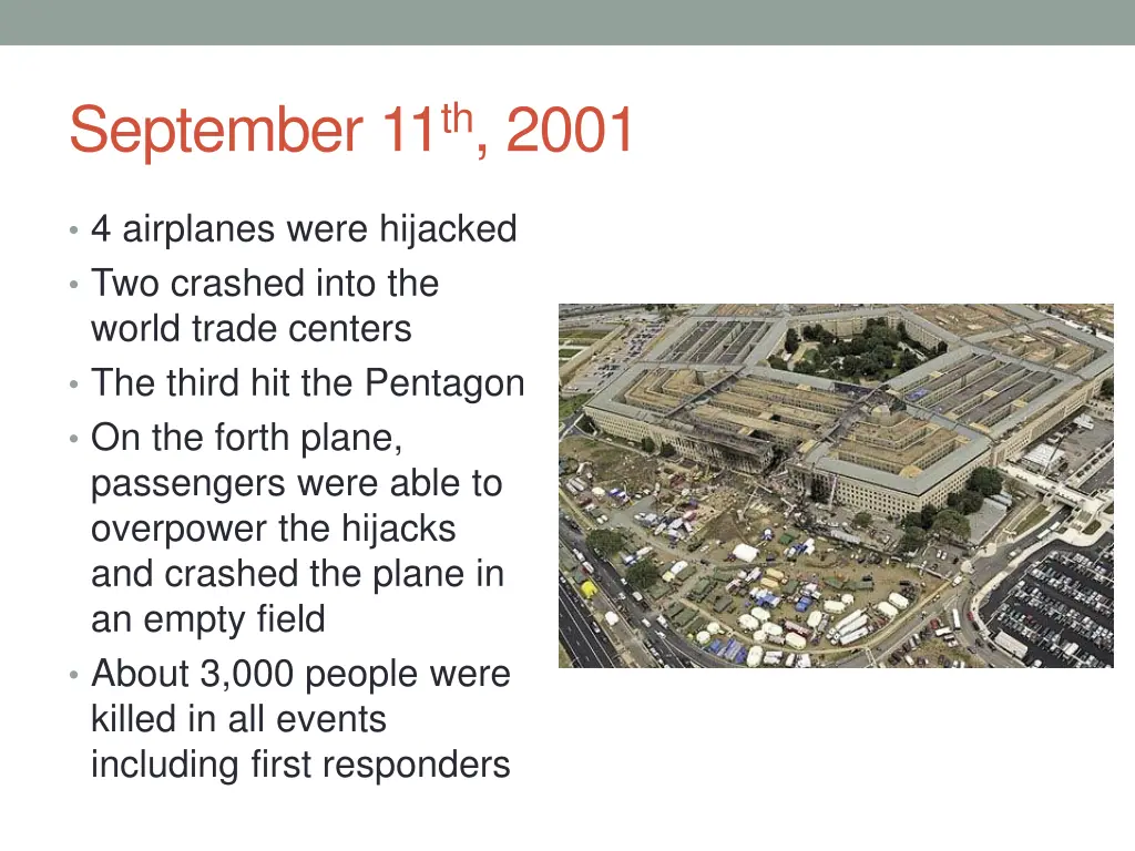 september 11 th 2001