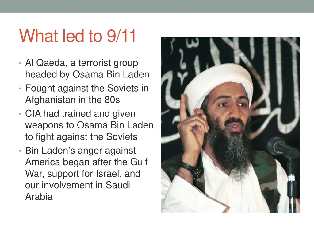 what led to 9 11
