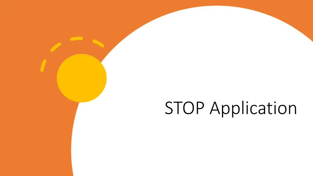 stop application