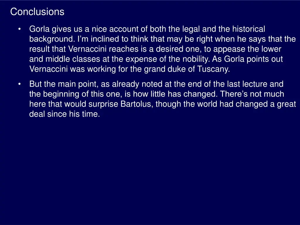 conclusions 1