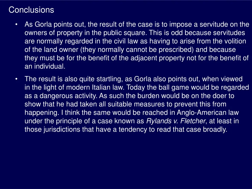 conclusions