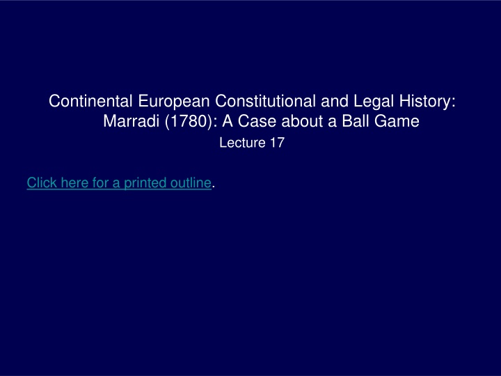 continental european constitutional and legal