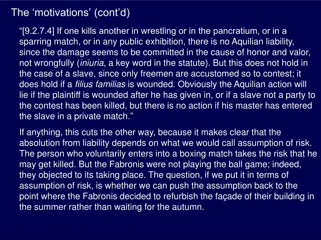 the motivations cont d 1