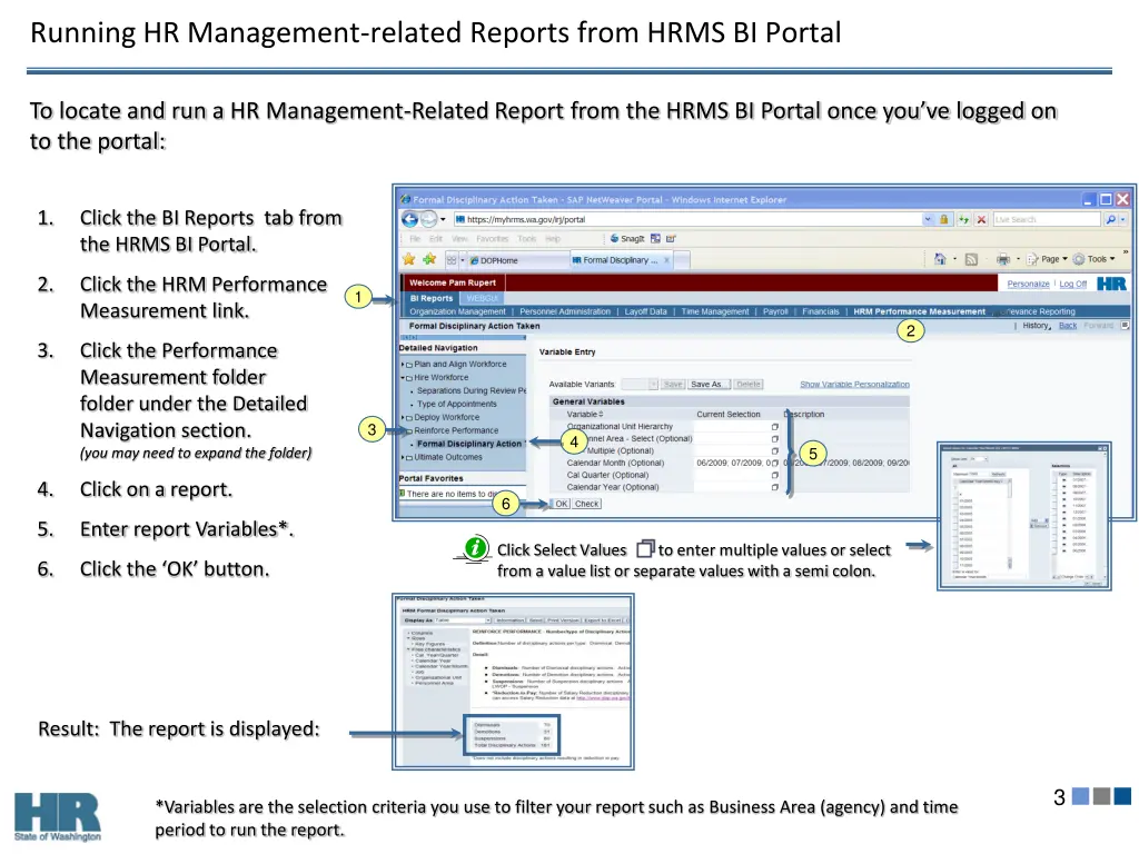 running hr management related reports from hrms 2