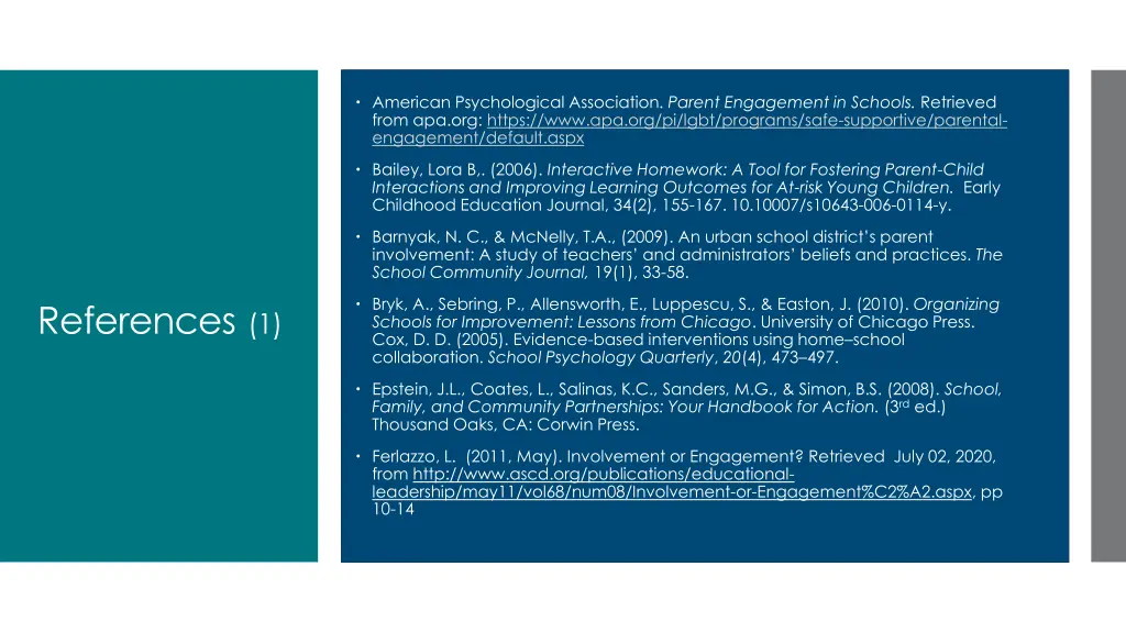 american psychological association parent