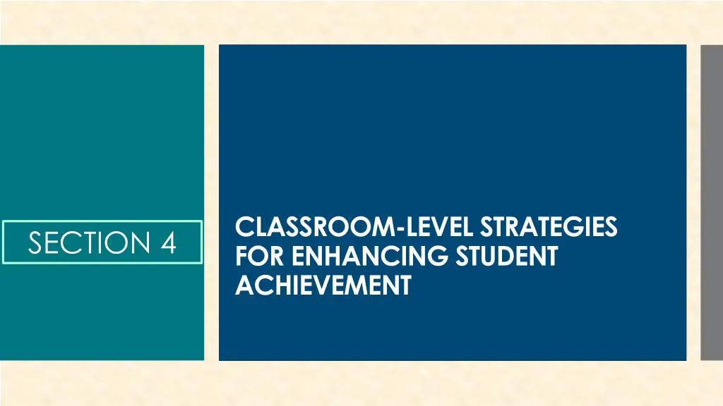 classroom level strategies for enhancing student