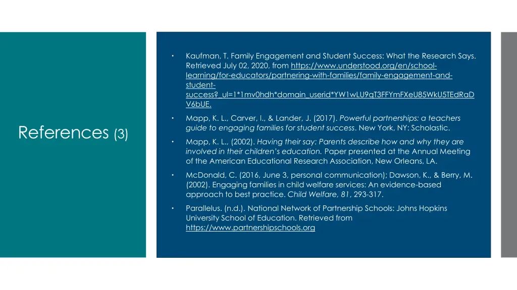 kaufman t family engagement and student success