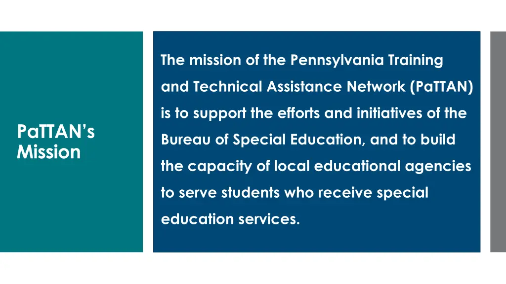 the mission of the pennsylvania training