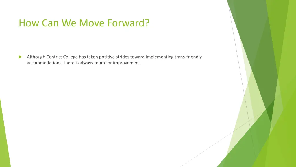 how can we move forward