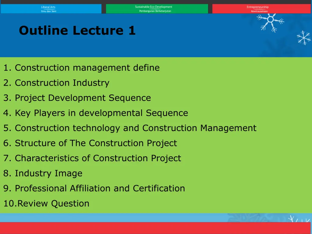 outline lecture 1